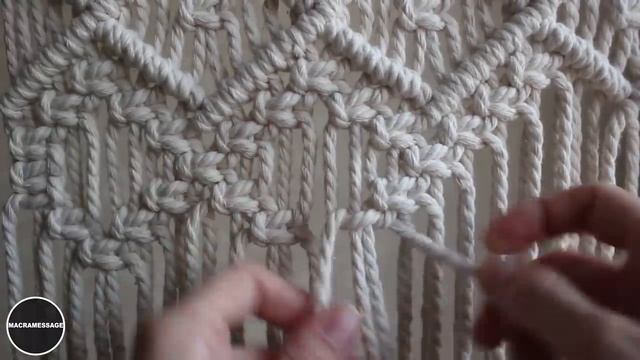 Macrame Wall Hanging Scandinavian Pattern смотреть онлайн