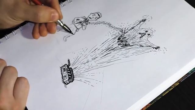 Inktober 2020. Процесс рисования иллюстраций тушью. Темы 16 - 20 смотреть онлайн