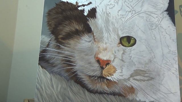 Cat in Acrylics Painting Demonstration смотреть онлайн
