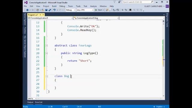 C# Abstract Class - Make Your First Abstract Class смотреть онлайн