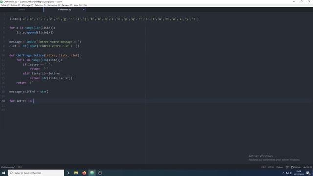 Python : Chiffrement | Code César (Tuto Débutant / Intermédiaire) смотреть онлайн