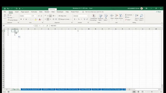 Why Dollar Signs in Excel Formula ? || Absolute and Relative References смотреть онлайн