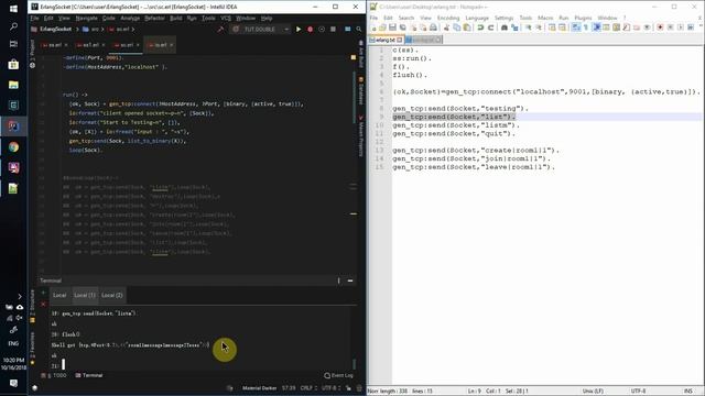 cmpt436 assign 1 server testing -- A chat room implemented by erlang смотреть онлайн