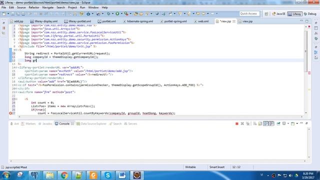 [ Liferay 6.1 ] Demo portlet mvc and action, service, custom-sql, permission. смотреть онлайн