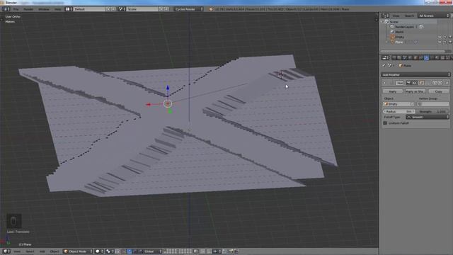 Blender. Модификатор Hook смотреть онлайн