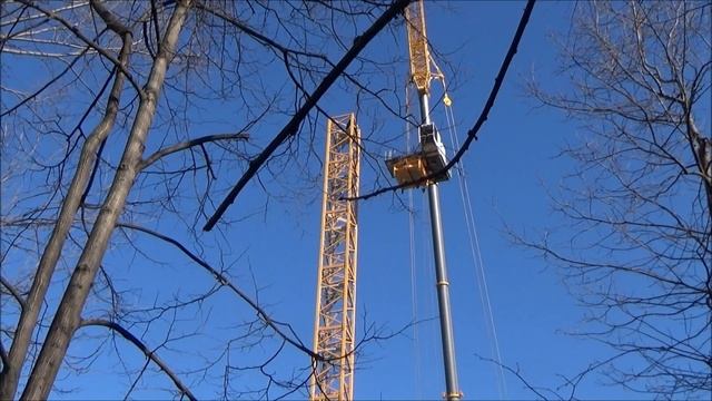 03, 04, 2019. Строительство дома по программе реновация в ВАО. Монтаж башенного крана. смотреть онлайн