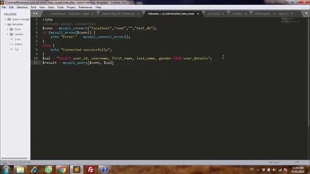 PHP&SQL Tutorial Select data from MySQL using PHP смотреть онлайн
