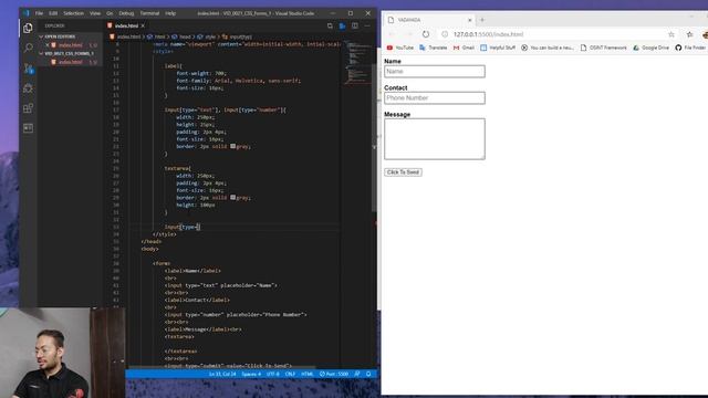Basics of CSS - Forms 1, Text, Number, Textarea, and Submit смотреть онлайн