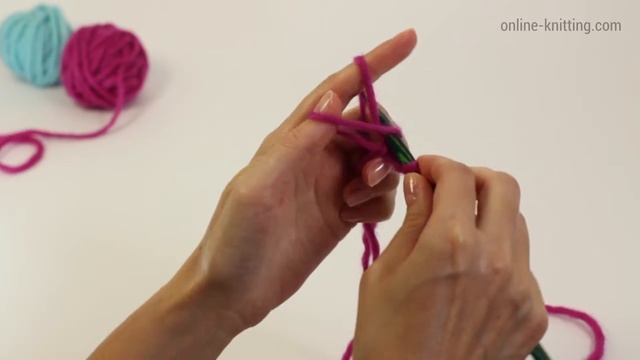 Как набрать петли. How to knit. How to cast on. Наборный ряд при вязании спицами. смотреть онлайн