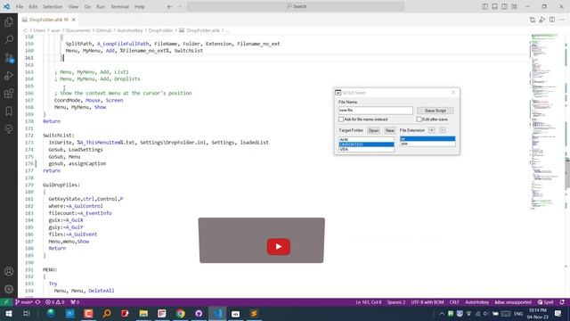 AHK - Script Saver [update] смотреть онлайн
