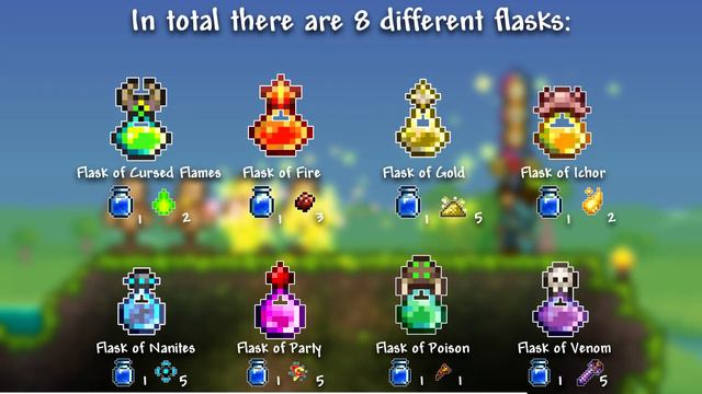 Terraria 1.4.1 Flasks Guide смотреть онлайн