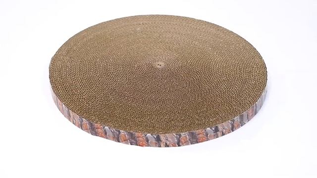 Когтеточка картонная PetTails модель "ПЕНЬ СОСНОВЫЙ" h25 мм, D40,5 см, с пропиткой смотреть онлайн