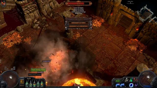 Path of exile golem build 2.6 Uber Atziri kill смотреть онлайн