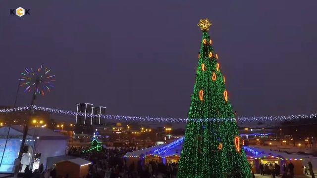 Открытие новогоднего городка в Иванове. 23.12.2017 смотреть онлайн