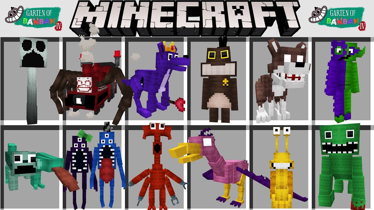 Мод ГАРТЕН ОФ БАНБАН 4 в майнкрафт ! GARTEN OF BANBAN 4 ADDON MINECRAFT BEDROCK MOD смотреть онлайн