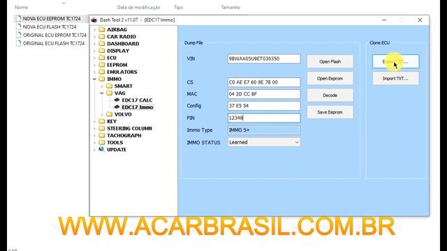 CLONE ECU EDC17 MED17