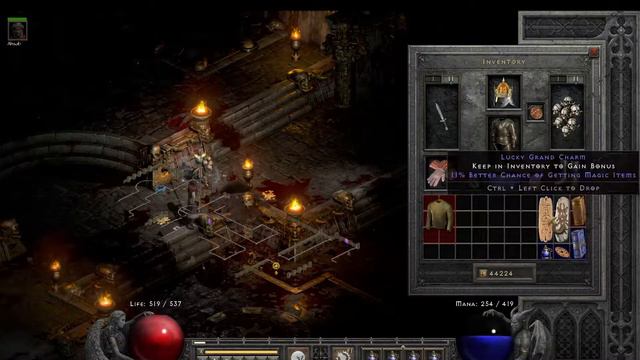 Diablo 2 Resurrected | 25 Normal Mephisto Runs | 385 MF | commentary смотреть онлайн