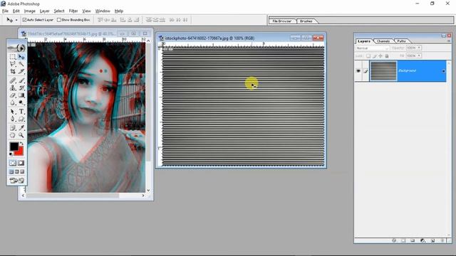 How to Create Glitch Effect in Photoshop | photo me glitch effect kaise lagaen_make glitch effect смотреть онлайн