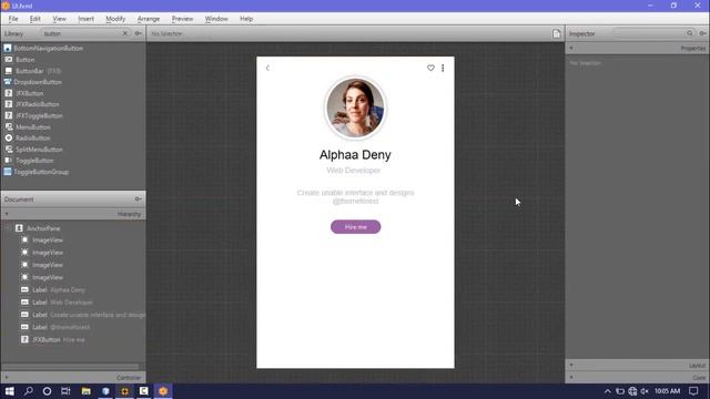 User Profile UI In JavaFx смотреть онлайн