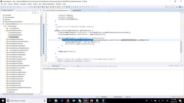 3. Cucumber Framework || Custom TestNG Runner || Running a Specific feature file. смотреть онлайн