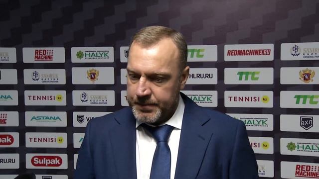 ВХЛ. 11.09.2019. "Номад" - "Югра". Послематчевая пресс-конференция. смотреть онлайн