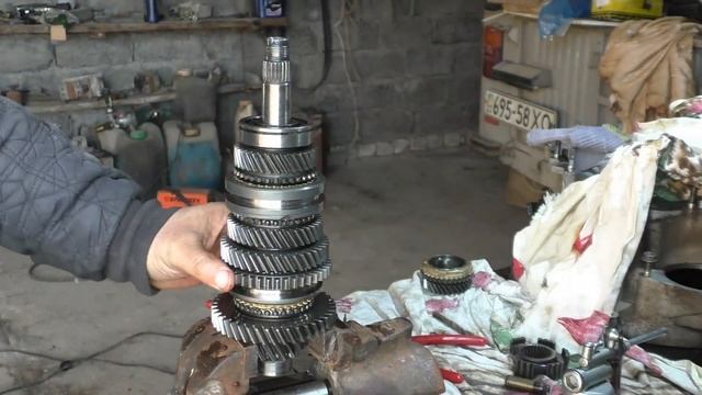 Сборка вторичного вала (ёлка)  КПП (ВАЗ 2108_2115)