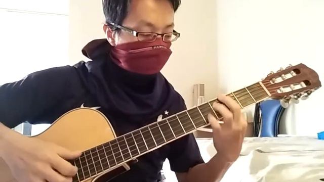 wen bie 吻別 , take me to your heart , converting piano to guitar version (ibanez AEG8TNE) смотреть онлайн