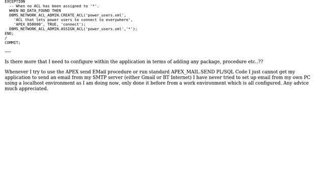 Cannot send emails with Oracle 11g APEX5 (2 Solutions!!) смотреть онлайн