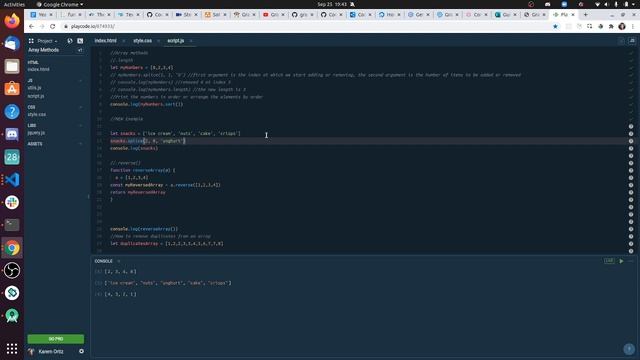 JavaScript Array Methods: .length(), .splice(), sort(), new Set() made easy! смотреть онлайн