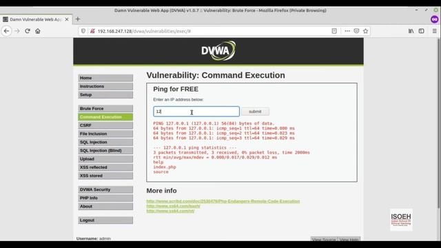 Command Injection to Shell on DVWA смотреть онлайн