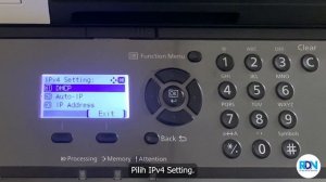 Setting IP Address Kyocera M2040dn / M2540dn / M2035dn / M2535dn