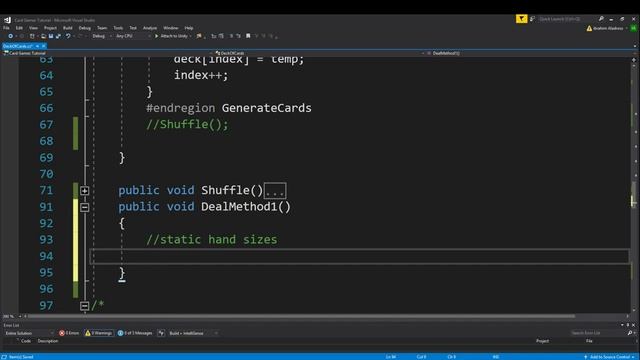 Card Game Tutorial Series (Video 6) Deal Method 1 смотреть онлайн
