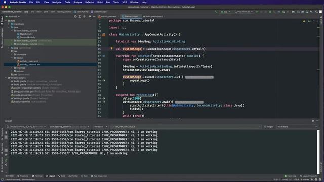 0186 Coroutines custom scope смотреть онлайн