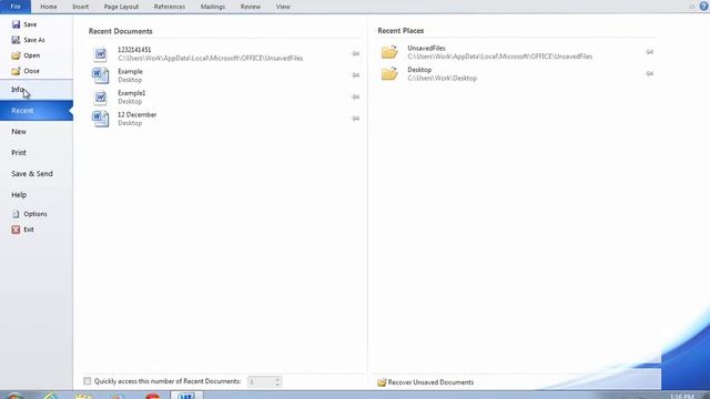How to Restore Unsaved Word 2010 document смотреть онлайн