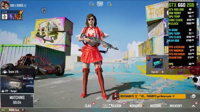 PUBG MOBILE - GTX 660 2GB - i5 6500 - Custom Setting - 1080p internet game смотреть онлайн