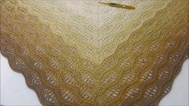 Шаль крючком. Анонс мастер класса. Crochet shawl. Announcement of the master class. смотреть онлайн