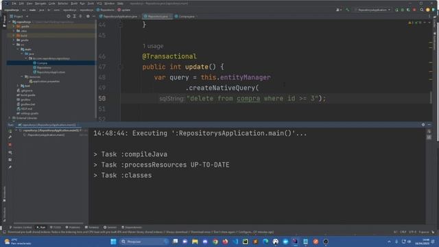 Spring - JPA - EntityManager - Execute Update смотреть онлайн