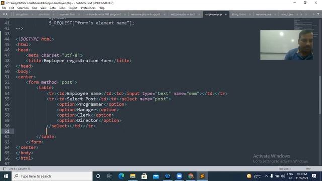 PHP WORKSHOP(HTML form handling in PHP)FOR BCA 2ND YEAR,08-11-21 смотреть онлайн