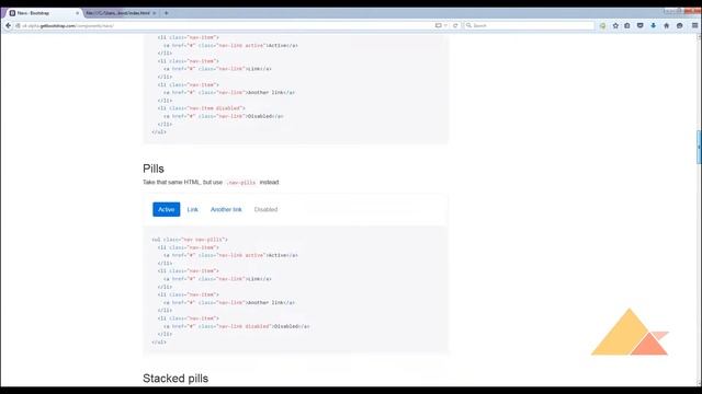 Bootstrap 4 Alpha Tutorial - Navigation And Dropdown menu смотреть онлайн