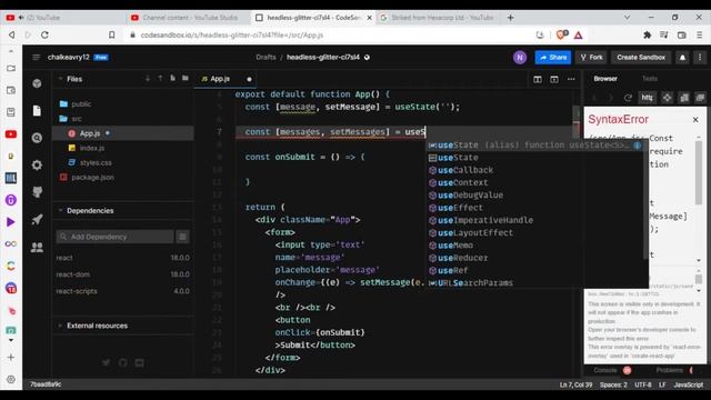Simple Todo list with react смотреть онлайн