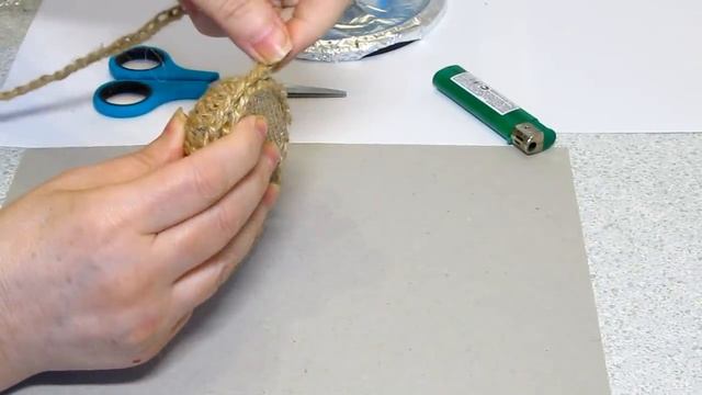 Мастер-Класс. Сувенирные лапти из джута / шпагата.