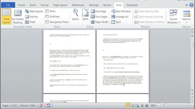 How to Create Double Page Layout on Word : Using Microsoft Word смотреть онлайн