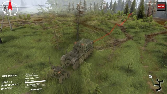 SpinTires (2014) - Full Walkthrough Map - Flood - No Commentary (4K 60FPS)