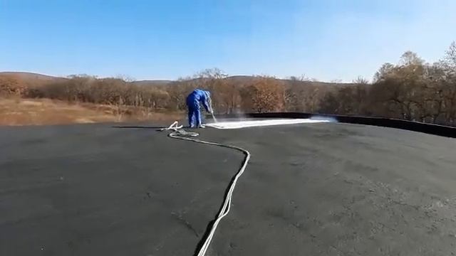 пос. Кипарисово. Утепление коттеджа (стены,кровля), напыление ППУ по ЖИДКОЙ РЕЗИНЕ(2)