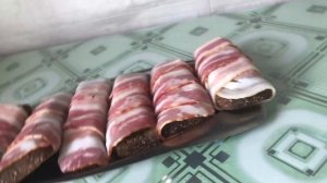 Перекус в саду| БУТЕРБРОДЫ В БЕКОНЕ