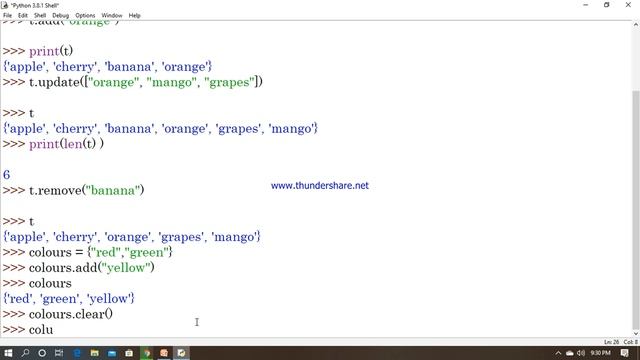 #16 Set in Python with Demo/tutorial for python смотреть онлайн