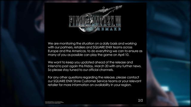 Square Enix Comments on Delay Speculation For Final Fantasy VII Remake смотреть онлайн