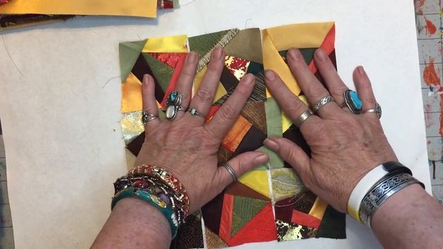 Crazy Quilt Fabric Bundle Test ~ Autumn Colors ~ How Many Blocks Will It Make ~ DancesWithPitBulls смотреть онлайн