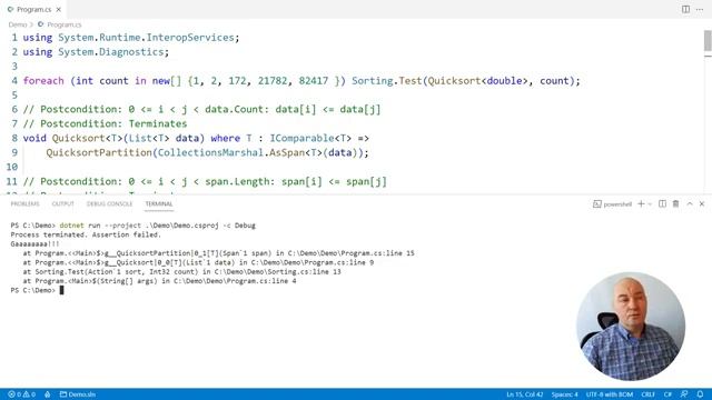Using Assertions to Demonstrate the Code is Correct смотреть онлайн
