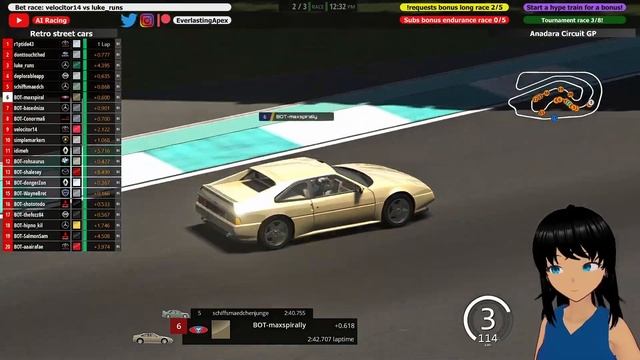 AI RACING - Sportscars race at Anadara смотреть онлайн